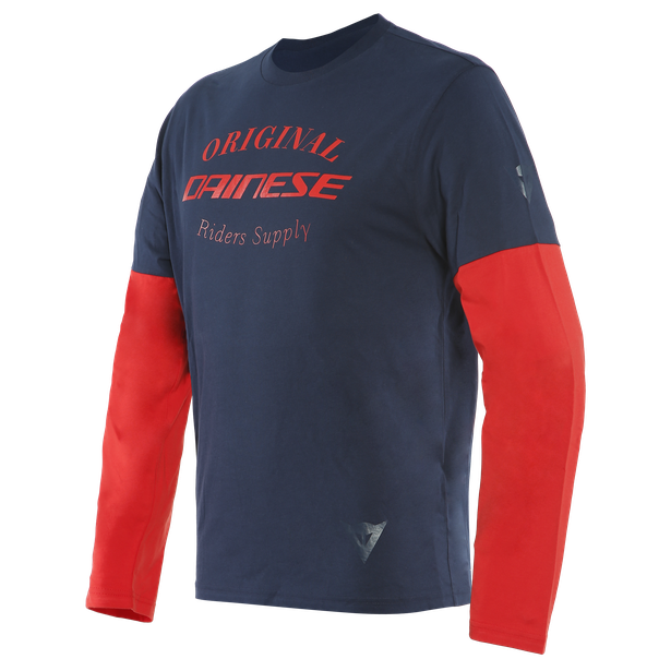 Футболка Dainese Paddock Black-Iris/Lava-Red