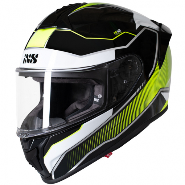 Шлем интеграл IXS iXS421 FG 2.1 черный/белый/желтый