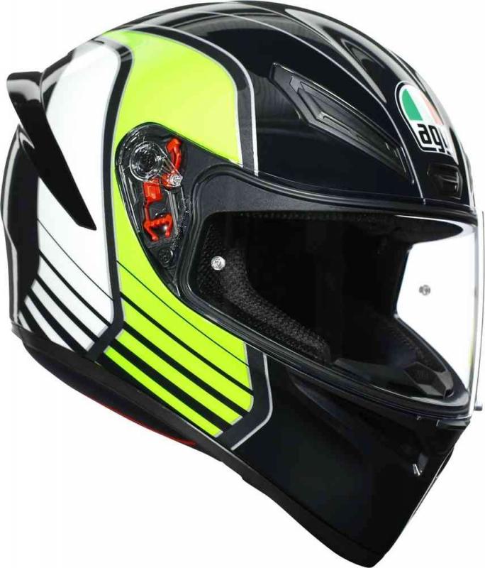 Шлем AGV K-1 MULTI Power Gunmetal/White/Green