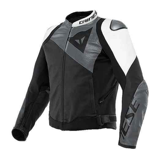 Куртка кожаная Dainese Sportiva 26A Blk-matt/anthracite/white