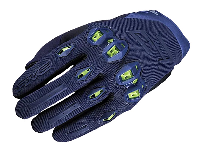 Перчатки Five Stunt Evo 2 night blue/fluo