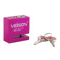  Замок на тормозной диск Veison DX9, цвет Розовый 