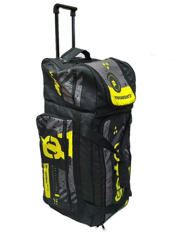 Сумка Grom MX1 Gearbag Fragments Neongrey с колесами и ручкой телескоп