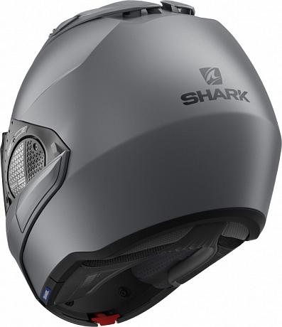 Мотошлем Shark Evo-GT Blank, серый матовый S