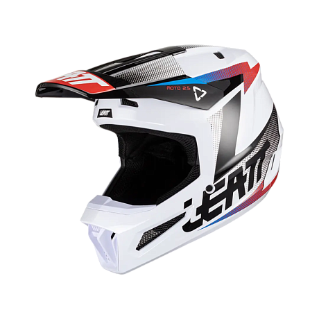 Шлем кроссовый Leatt Moto 2.5 Helmet Black/White 2024 M
