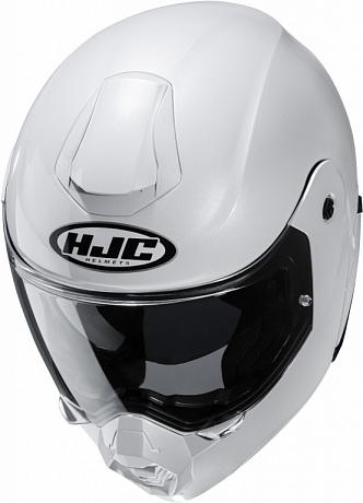 Шлем модуляр HJC C80 Pearl White S