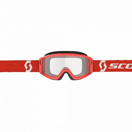 Маска Scott Primal, clear red clear