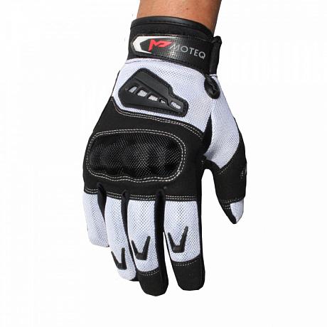 Текстильные перчатки Moteq Twist 2.1, черно-белые S