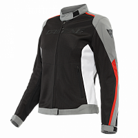 Куртка жен. DAINESE HYDRA FLUX 2 AIR LADY D-DRY BLACK/CHARCOAL-GRAY/LAVA-RED