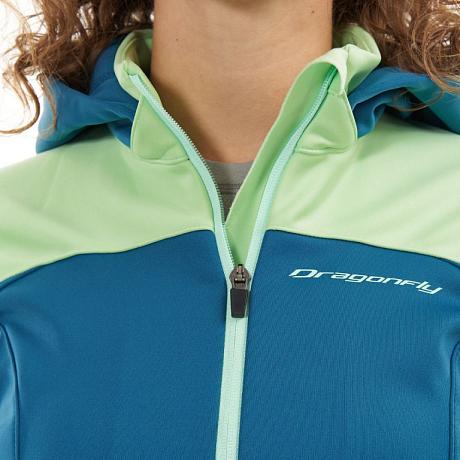 Куртка с капюшоном Dragonfly EXPLORER 2.0 Woman Green 2024 S