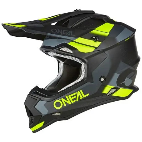 Шлем кроссовый O'NEAL 2Series Spyde V.23 серый/желтый S