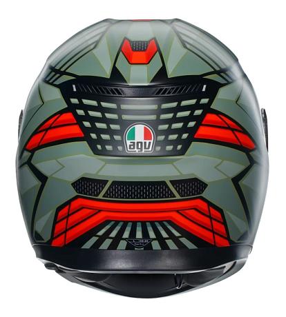 Шлем AGV K3 Decept Matt Black/Green/Red XS