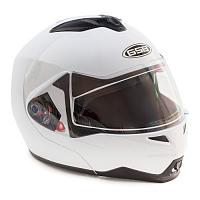 Шлем модуляр с солнцезащитными очками GSB G-339 White Glossy