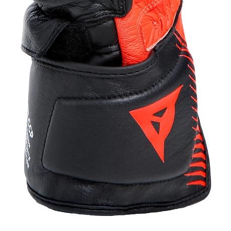 Перчатки кожаные Dainese Carbon 4 Long Black/fluo-red/white S